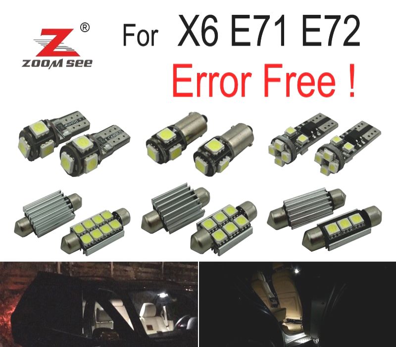 KIT 20 LÂMPADAS LED INTERIOR BMW X6 E71 E72 M 2008 - 2014