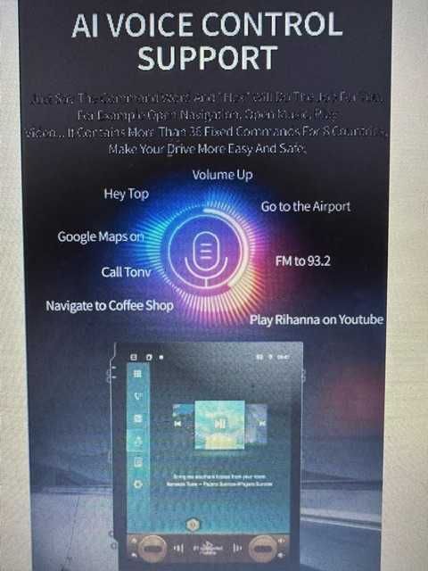 Магнітола 9,7"сенсорна 4G,GPS,Wi-Fi на Ford Edge2015-2018 та ін. 9,7"