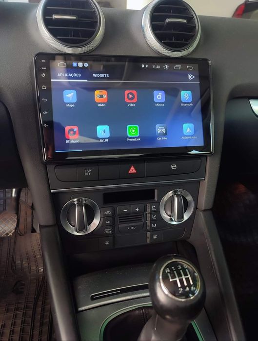 Rádio Android 14 com GPS Audi A3 8P (Artigo Novo)