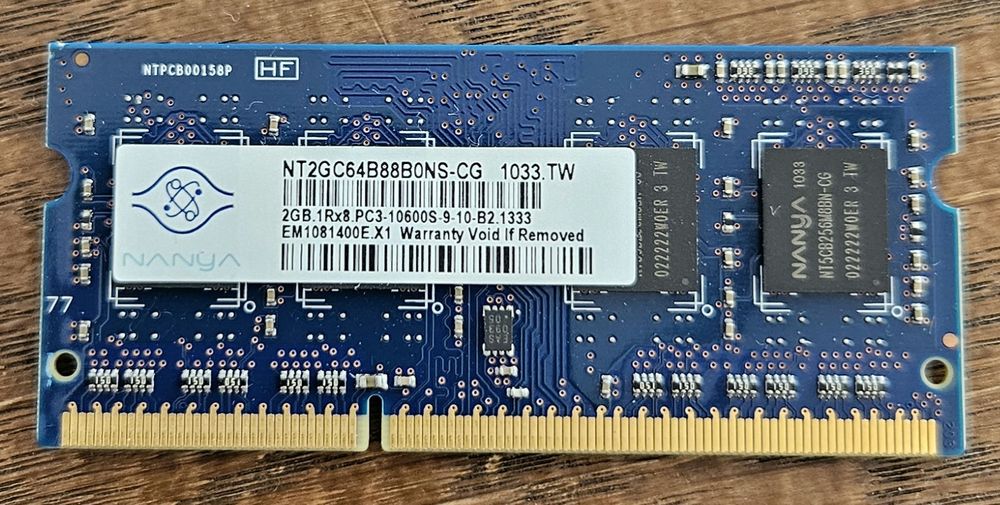 Pamięć RAM DDR3 NANYA NT2GC64B88B0NS-CG 2 GB 1333 MHz
