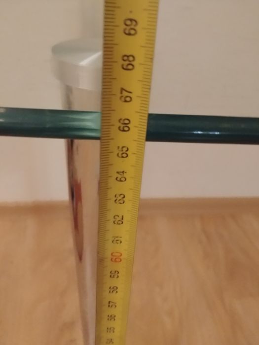 Стіл скляний 107×70
