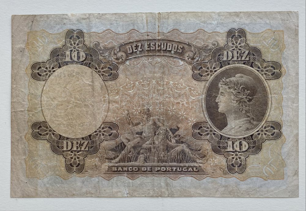 Nota 10$00 Escudos Ch.1 - Afonso Albuquerque 07/07/1920 RARA