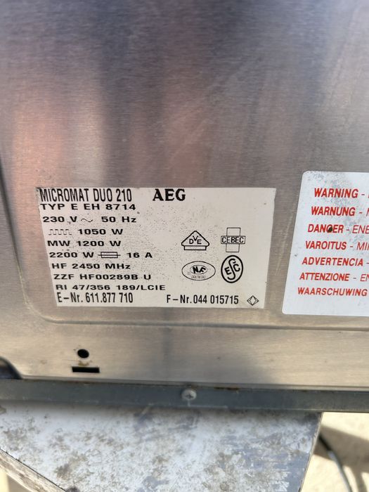 Мікроволновка AEG Micromat Duo 210