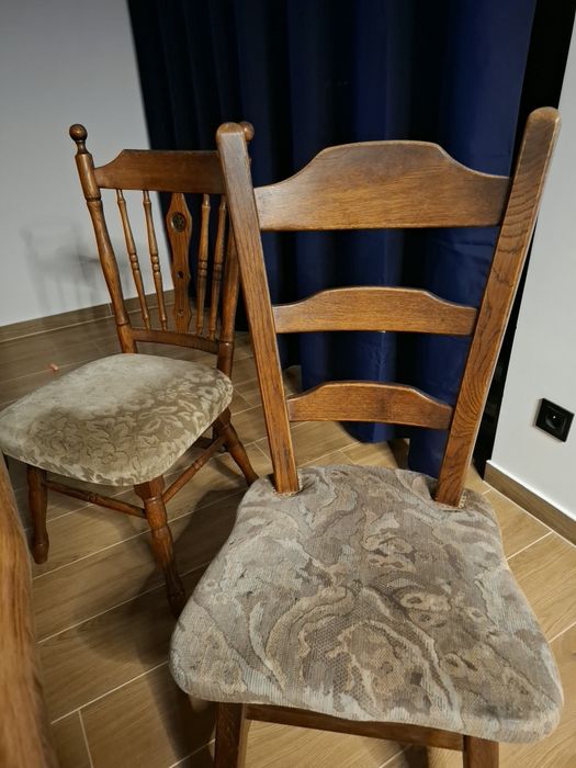 Stół dębowy + 4 krzesła