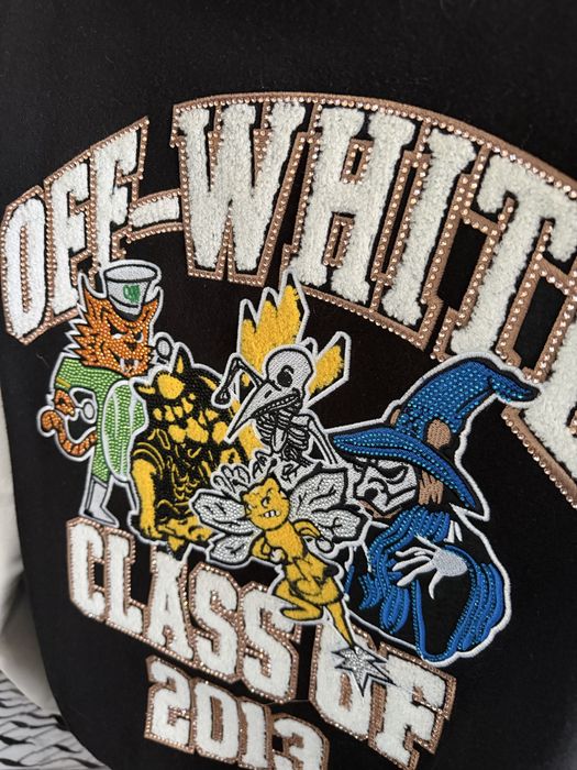 Куртка бомбер со стразами Off White Class Of 2013 сайз Л drip