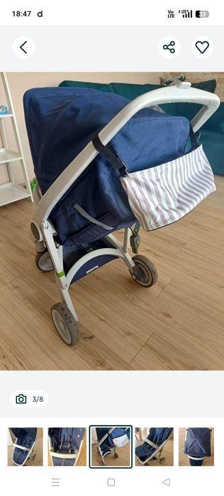 Wózek spacerowy Greentom z śpiworem