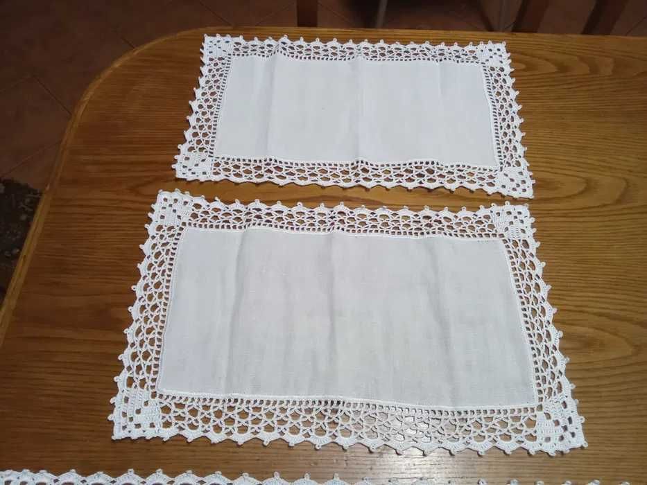 Panos de Renda feitos à mão