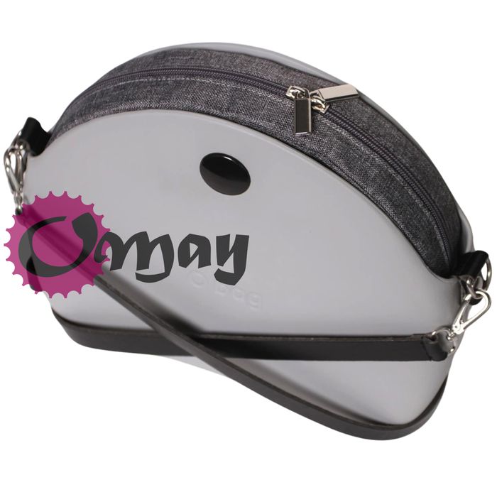 Szary organizer do OBAG MOON LIGHT len 2 kieszenie wkład OMAY