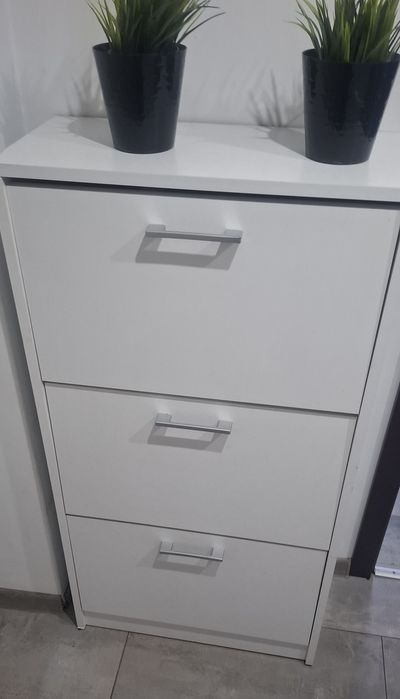 Szafka na buty biała 60 szerokość