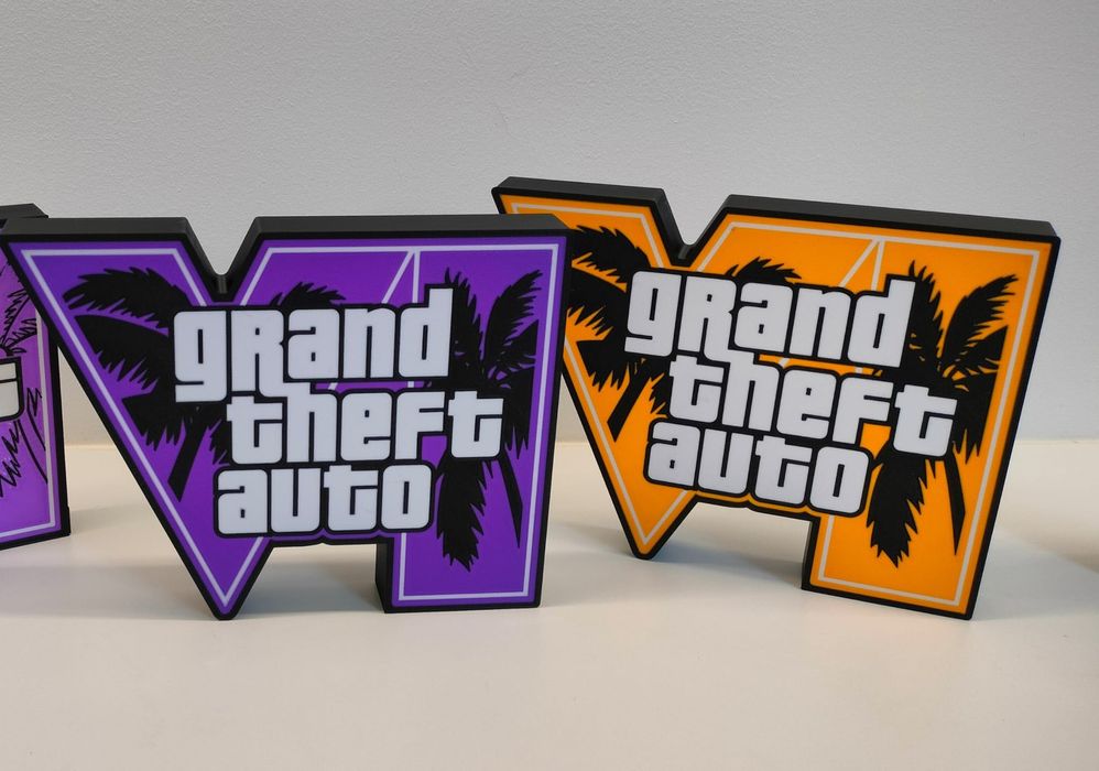 Light box Luminária GTA6 cor personalizavel