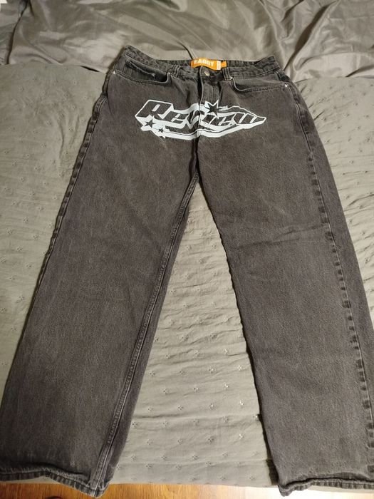 Spodnie jeansowe REVIEW rozmiar W34 stan bardzo dobry BAGGY
