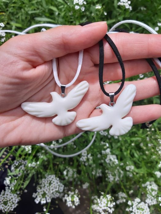 Чокер-підвіска пташка ручної роботи