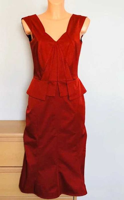 OKAZJA! Elegancka czerwona suknia wieczorowa rozm.36 sexy