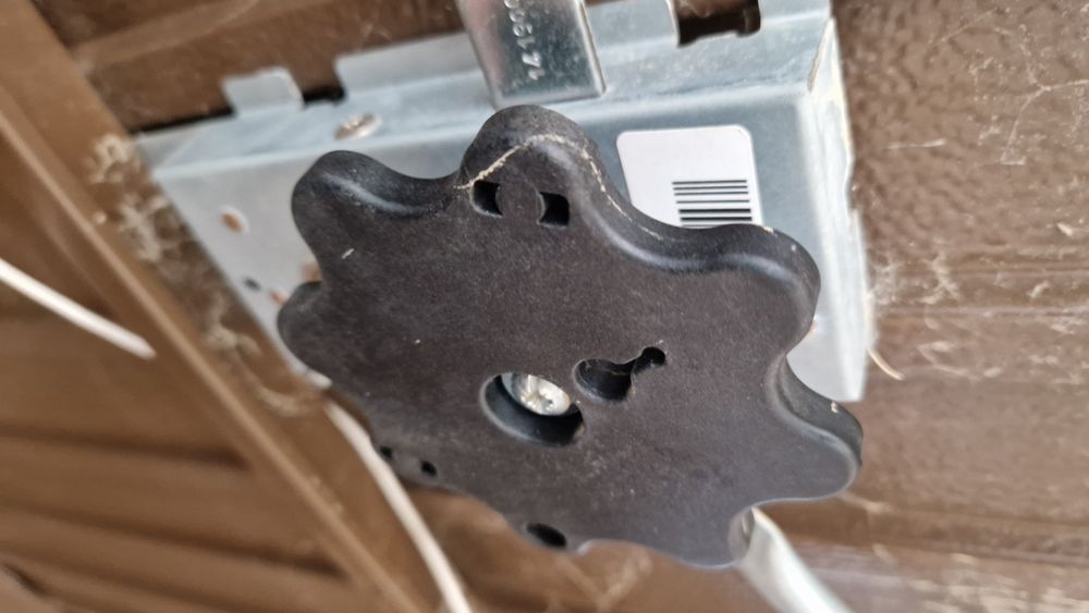 Brama garażowa uchylna 2500 x 2125 mm brązowa