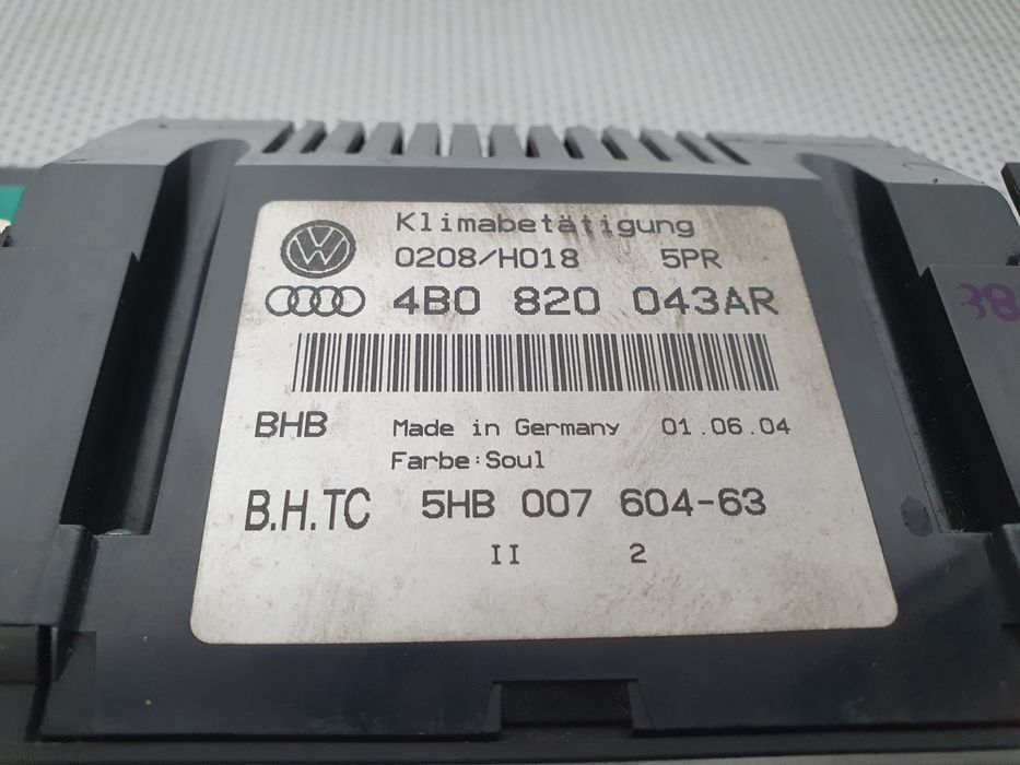 Comando chauffage / sofagem AUDI A6 Allroad (4FH, C6)