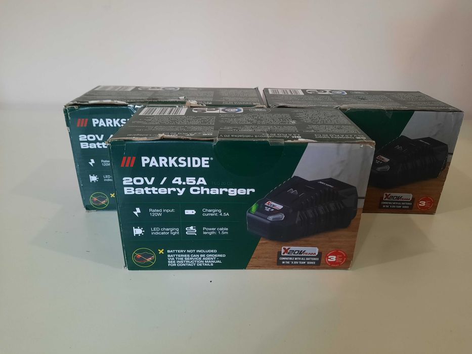 Зарядний пристрій Parkside Високошвидкісний 20В 4,5Ач 120Вт X20 V Team