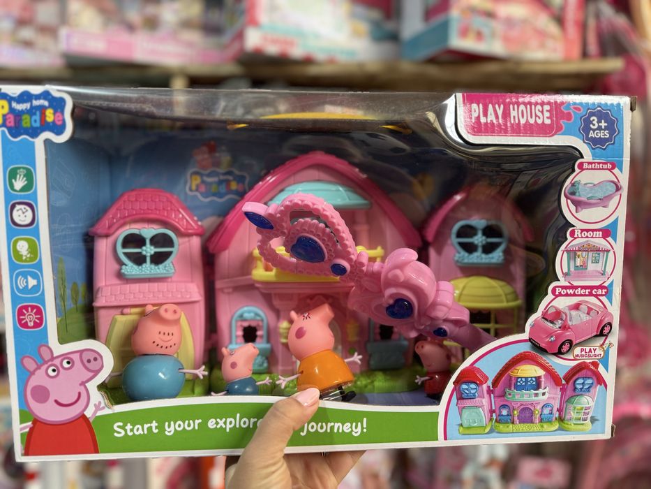 Будинок Свинка Пепа, та машинка на пульту