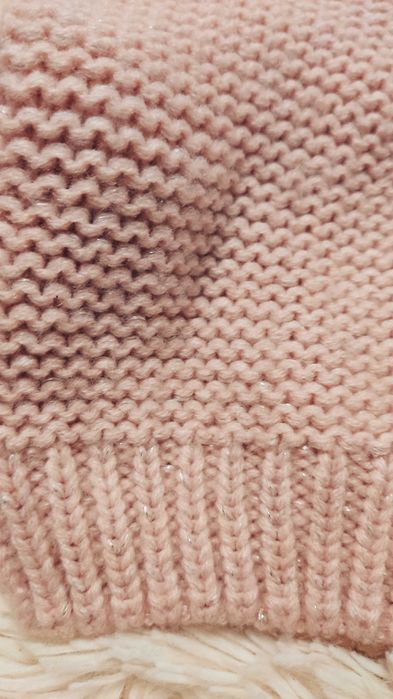 Czapka zimowa srebrna nitka