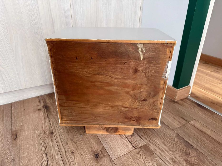 Dwa stoliki nocne - lata 50 art deco