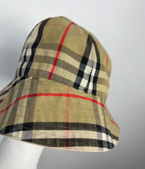 Dwustronny Kapelusz Burberry W Kratę Bucket Hat