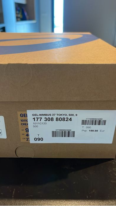 Asics gel nimbus 27 tokyo novos nunca usados