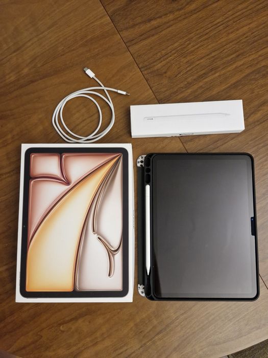 Ipad Air 11 M2 com caneta, capa e película