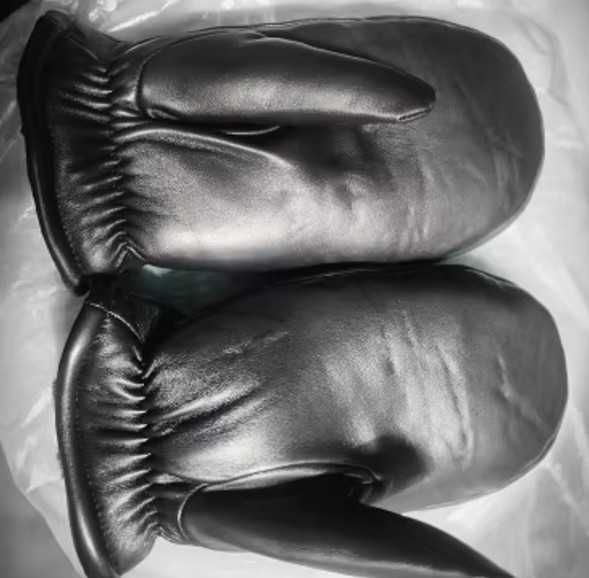 Мужские рукавицы из овчины — натуральная кожа, до −30°C