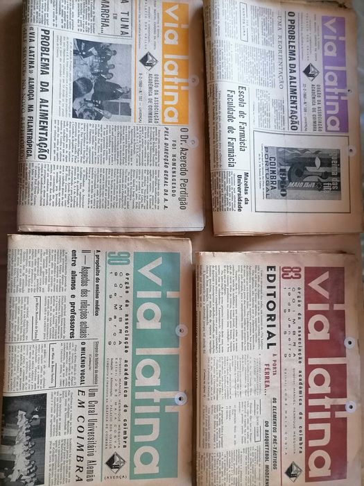 ACADÉMICA Coimbra 1959 Lote 14 Jornais Via Latina Órgão da Associação