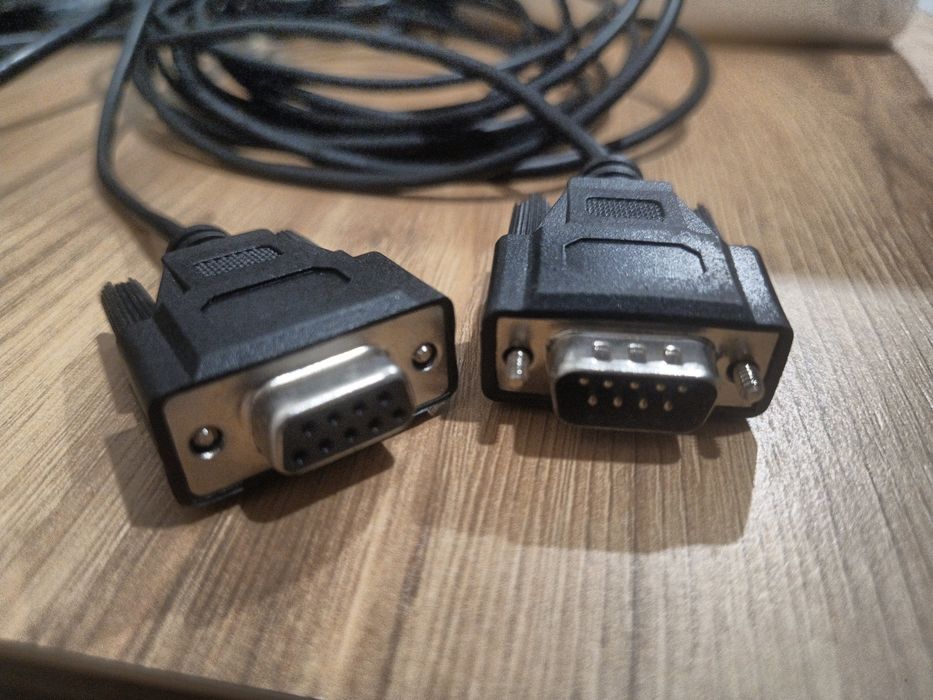 Kabel Szeregowy RS-232 (DB9) – Przedłużacz Męski-Żeński | 4 metry