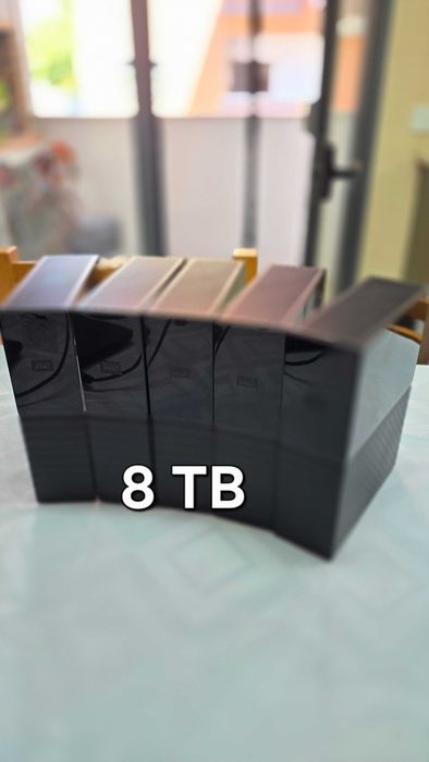 Vários discos externos como novos de 3 a 8TB