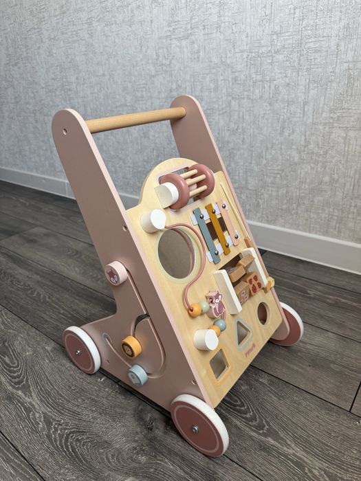 Дитячі ходунки-каталка Viga Toy PolarB з бізібордом