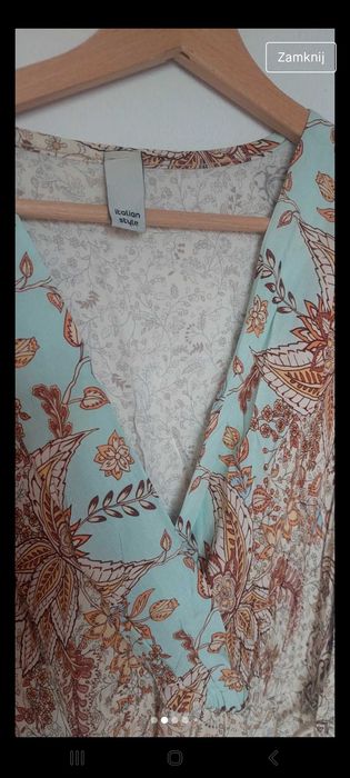 Sukienka wloska w piekne pastelowe kolory