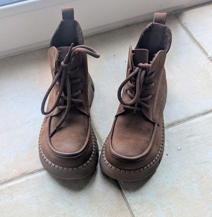 Botas de couro Buykud, n.º37, novas. 40 €. Entrega em Évora ou Lisboa