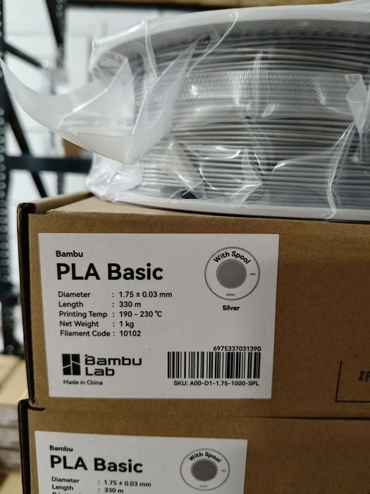 Bambu Lab Original PLA Basic 1кг — 11 кольорів | Оригінал | 850 грн