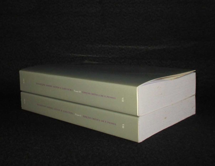 Livros Escritos sobre Génio e Loucura Tomo I e II Fernando Pessoa