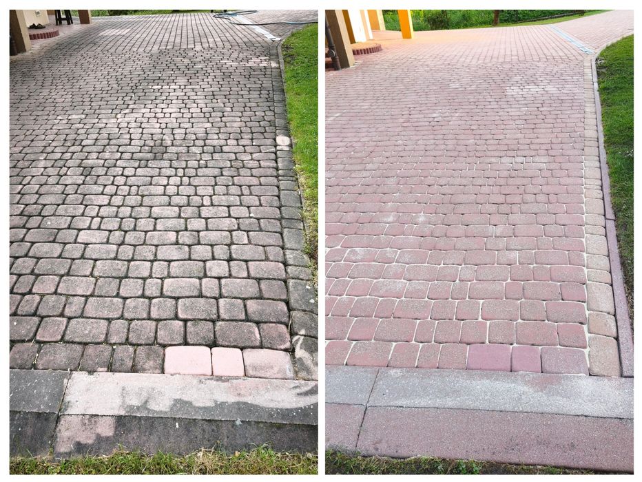 Mycie kostki brukowej, mycie elewacji, tarasów, ogrodzeń IMPREGNACJA