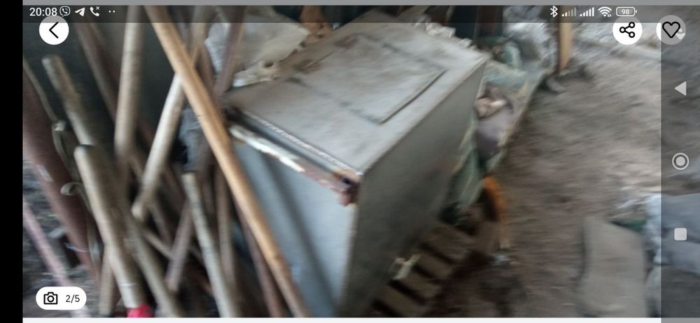 Бак нержавійка 270 літрів, ємність нержавійка 270 літрів. 
Висота 80 с