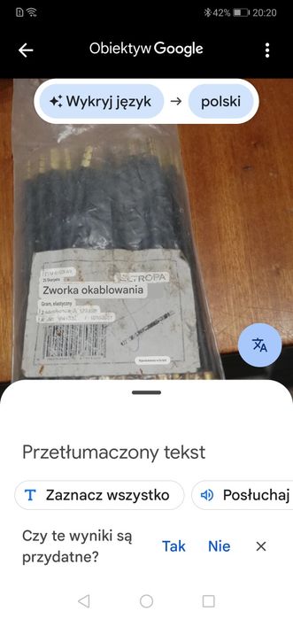 Zworka okablowana mostek miedź 133 mm 6 # 50 szt