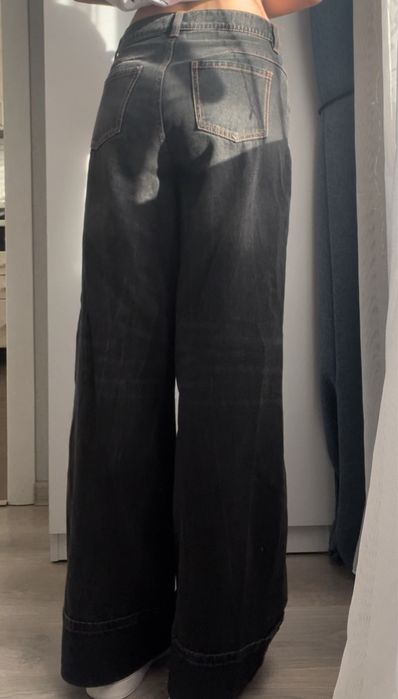 Джинси черные wide leg