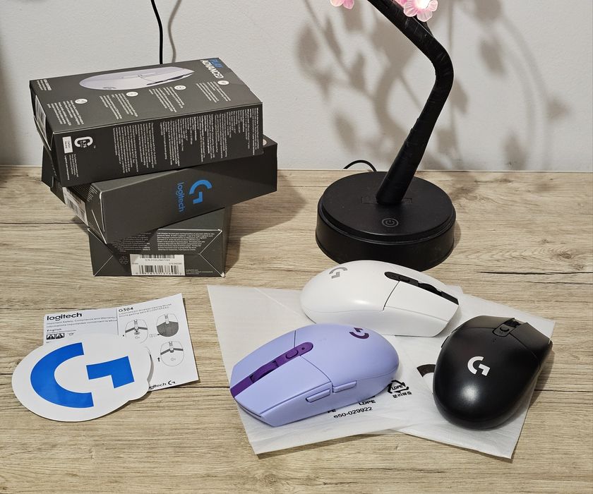 Logitech G305/304 Бездротова комп'ютерна мишка purple/white/black/blue