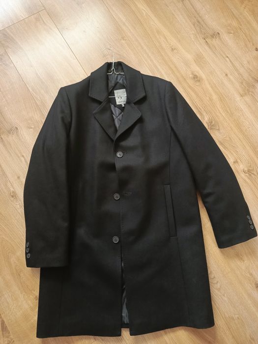 Czarny męski płaszcz xl/xxl