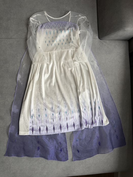 Kostium przebranie sukienka Elsa Kraina Lodu H&M