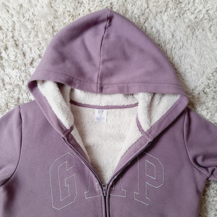 Bluza GAP r. XL 146-152 ocieplana futerkiem, idealny stan