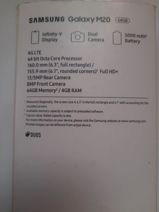 Продам samsung M20 4/64Gb