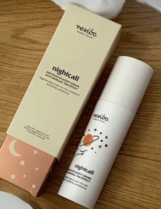 Krem Resibo Nightcall Regenerujący z efektem subtelnej opalenizny na noc 50ml z opakowaniem