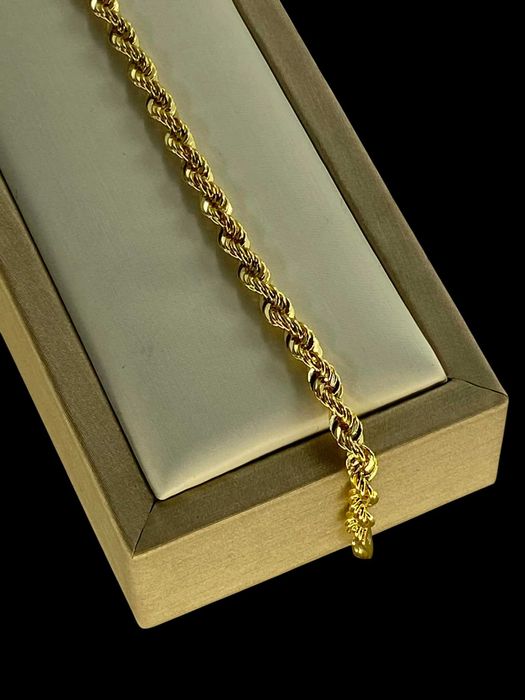 Bransoletka kordel ZŁOTA p375 w2,67g d19,5cm nienoszona