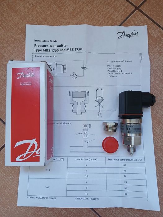 Датчики тиску Данфосс (Данія) MBS 1700 0-6 (10, 16) бар. Нові!
