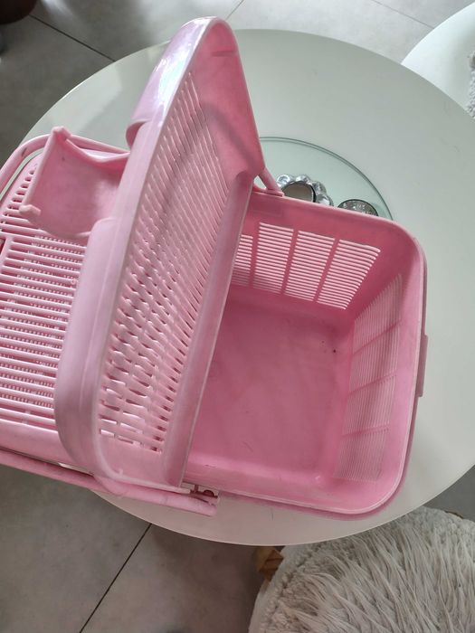 Kosz różowy plastikowy