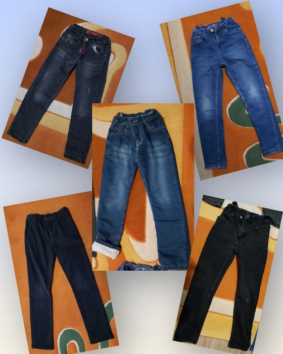 Джинси, джинсы 7-8 років, зима, демісезон