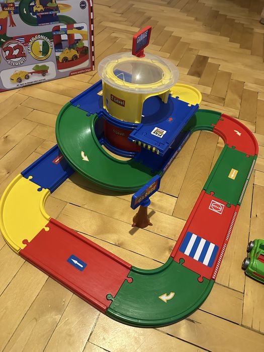 Дитячий трек гараж wader 2 поверхи ігровий набір play tracks garage